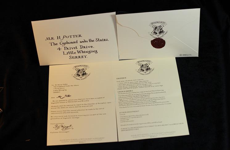 哈利波特周边harry potter hogwarts霍格沃茨入学通知