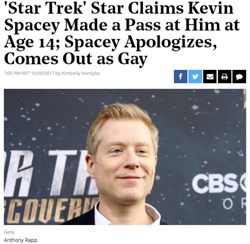 对男星性骚扰?凯文-史派西致歉后公开宣布出柜