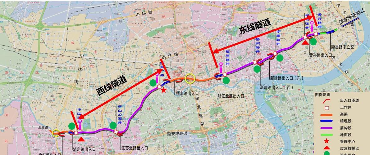 上海中心城区东西向快速路进展—北横通道西段预计2021年6月通车