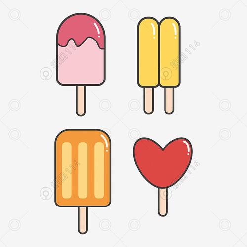 标签:夏天冰淇淋夏日冰淇淋草莓冰淇淋冰棍夏季暑期可爱卡通