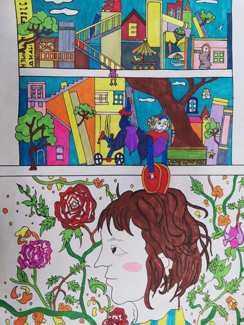 "美好家园,幸福生活,畅想未来"惠民县第二实验学校美术绘画比赛纪实