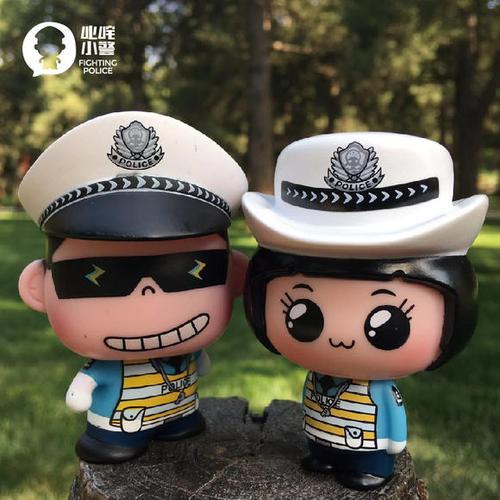 叱咤小警车载手办摆件卡通玩偶模型礼品