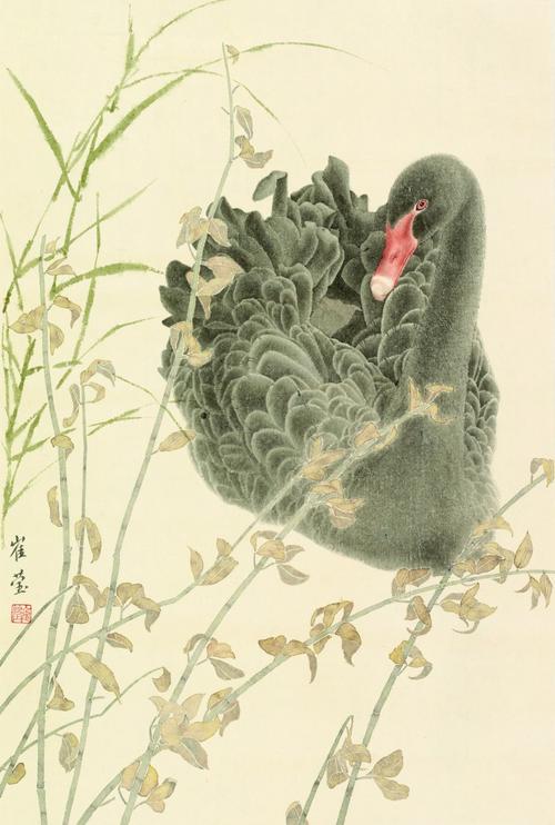 2014年作品《秋声细语》入选"2014第一届关山月美术馆青年工笔画展"