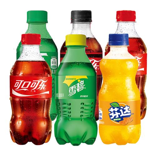 聚划算百亿补贴可口可乐雪碧芬达零度可乐碳酸饮料300ml6瓶