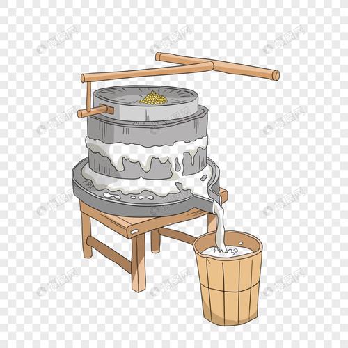 免抠元素 手绘/卡通元素 摄图网 磨豆机的石磨.psd860_860