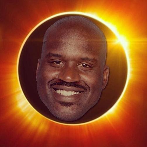 奥尼尔社交媒体晒图恶搞日全食 大鲨鱼又耍宝