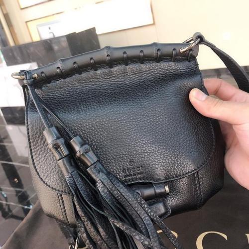 gucci 古驰小号竹节流苏斜挎包