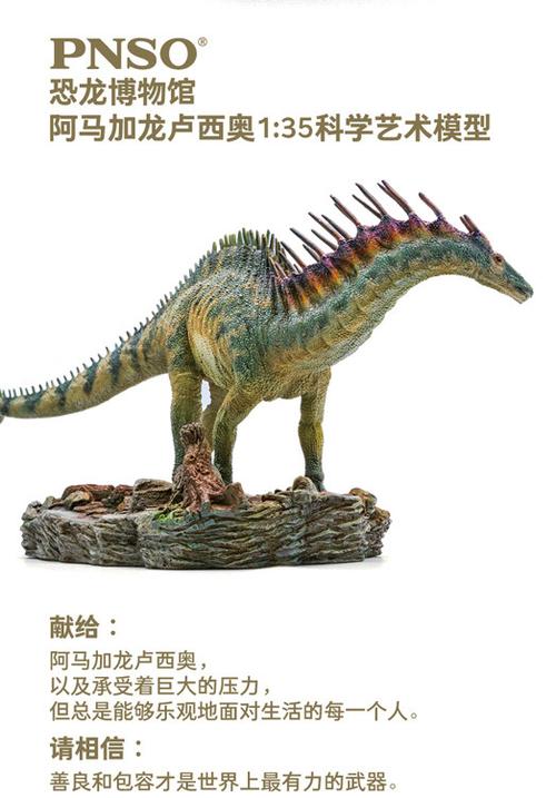 pnso恐龙大王阿马加龙仿真侏罗纪古兽动物玩具博物馆系列模型手办