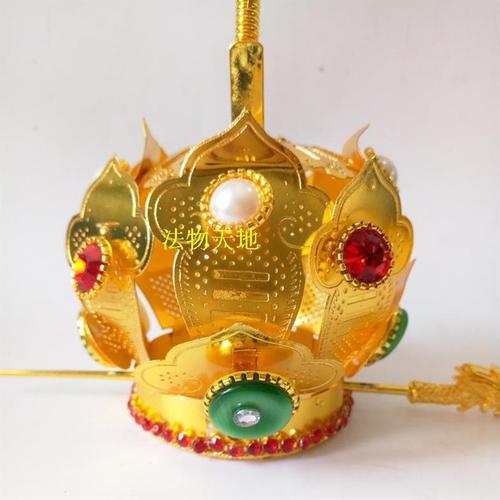 道士道家帽子用品火焰莲花花冠道帽混元马尾道教工艺品