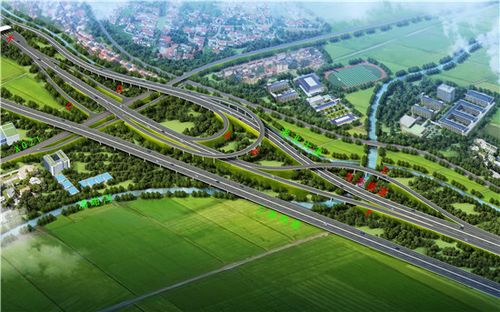 河南卢氏:三淅高速卢氏连接线互通立交工程进展顺利