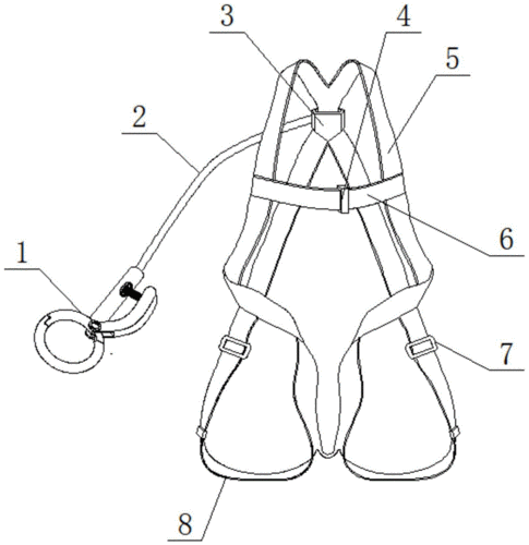 一种防护性能好的安全带的制作方法