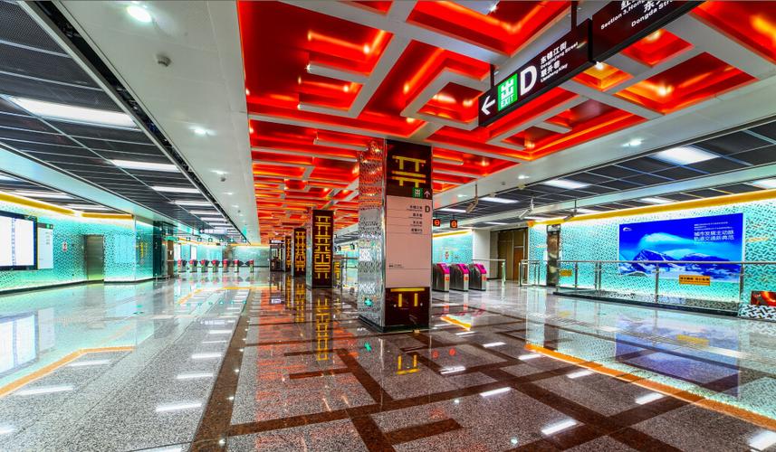 成都地铁3号线预计8月试运营 站点内景曝光