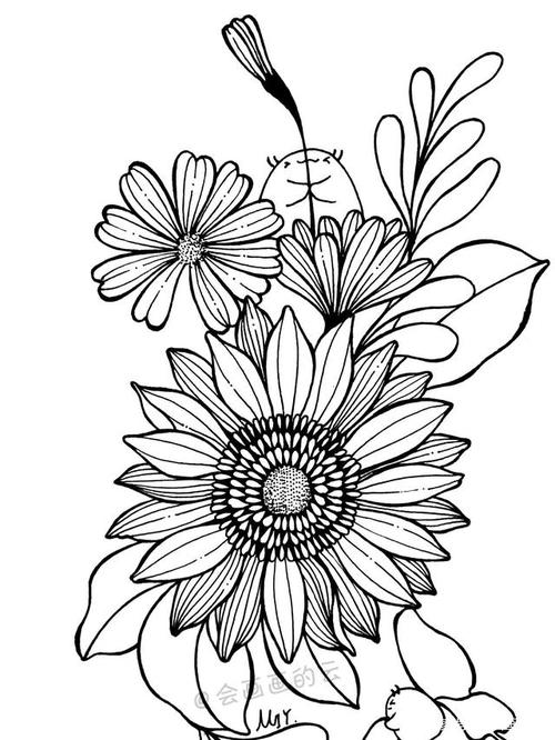 最常见的工具画出好看的花朵,零基础也可以画的简笔画,喜欢吗?