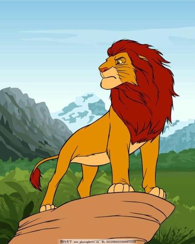 辛巴狮子王 辛巴 狮子王 狮子 卡通狮子 psd分层素材 源文件 72dpi