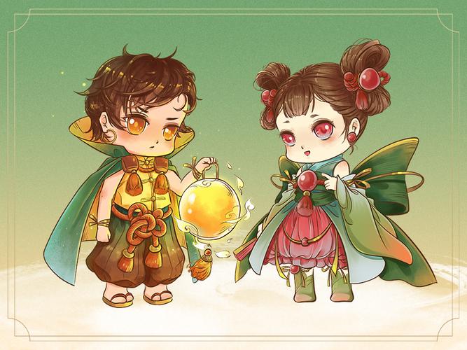 粽子拟人——蛋黄鲜肉粽&红豆蜜枣粽