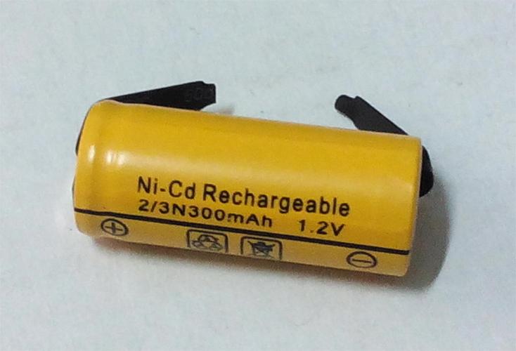 飞科剃须刀电池2/3n 300mah 1.2v fs812 fs818 fs816镍镉充电电池