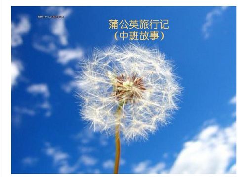其它 中4班第三周 写美篇故事:蒲公英旅行记 目标:1.