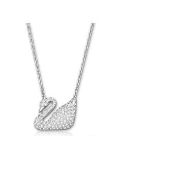 swarovski黑天鹅项链,swarovski天鹅项链 swarovski/施华洛世奇经典大小号黑天鹅项链锁骨链 送女友礼物 银色
