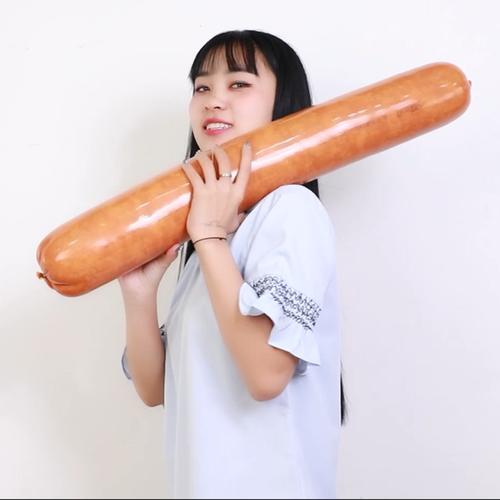 国顺纯肉圆火腿约12斤根超大根巨大网红猪肉肠天津特产约075米