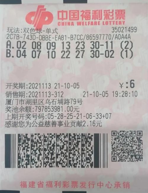 锦鲤附体6元单式票击中双色球638万元