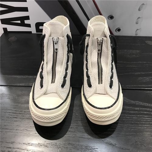 converse匡威新款1970s三星星标zip拉链编织毛皮运动休闲鞋