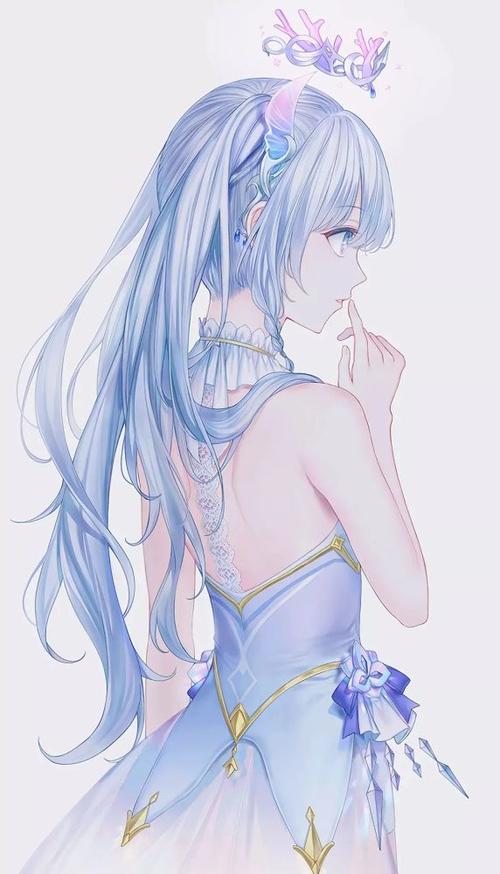 【二次元】穿着晚礼服的银发公主
