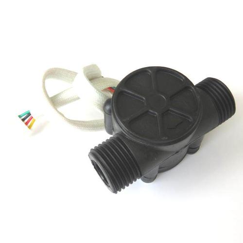 高精度液体微型霍尔水流传感器4分管螺纹涡轮水开关热水器流量计