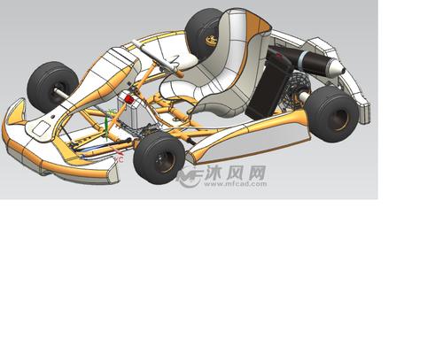 卡丁车完整结构,可以动手造一辆自己的跑跑卡丁车