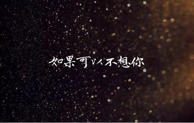 如果可以不想你.