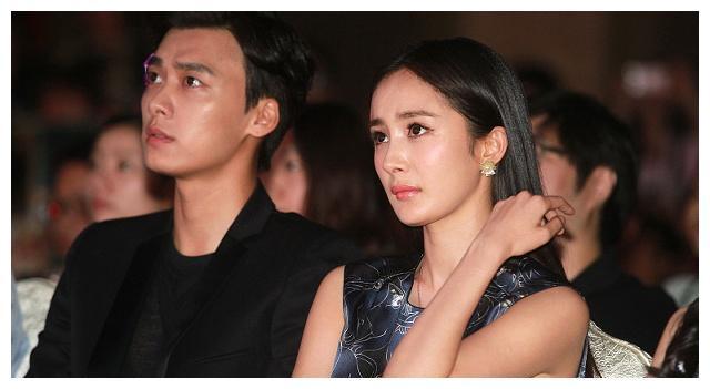 娱乐圈小花旦杨幂和众多男星合影,还是觉得和刘恺威最