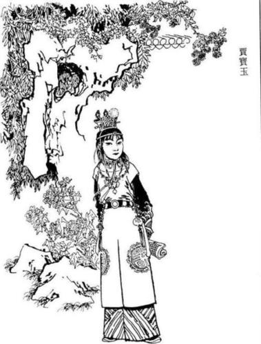 《红楼梦》贾宝玉简笔画