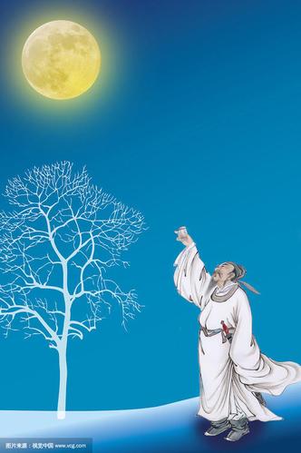 李白描写月亮的诗句有哪些手抄报 关于月亮的手抄报
