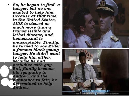 but, finally because his sympathy to andrew, and the pursuance