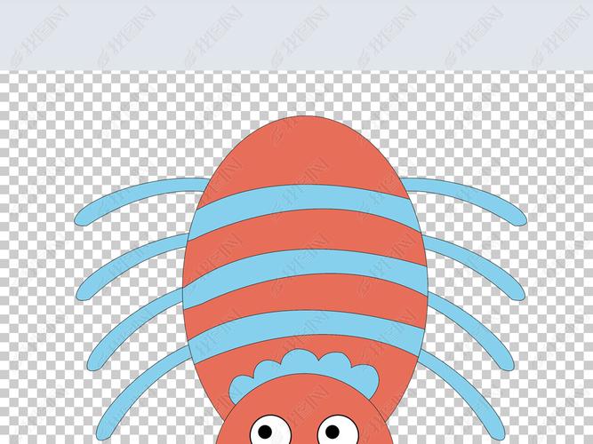 蜘蛛插图卡通夏洛小动物昆虫简笔画漫画免扣png素材