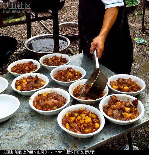 实拍陕西农村传统"席面"