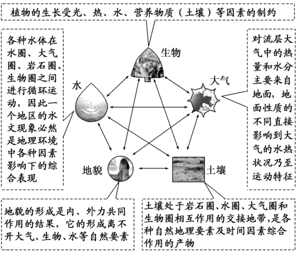 自然地理环境整体性与差异性 微专题5-1 整体性-二轮地理微专题要素