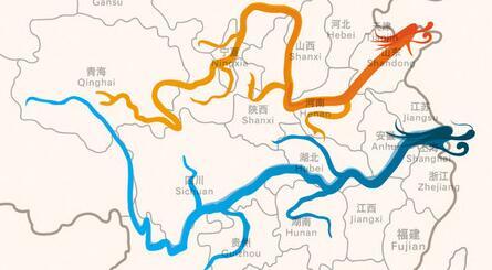 黄河流经省份路线手抄报 黄河手抄报