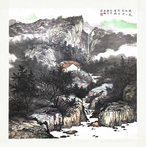 段铁大师 山水画/一平尺 价格咨询客服更优惠