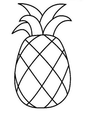 水果简笔画:菠萝