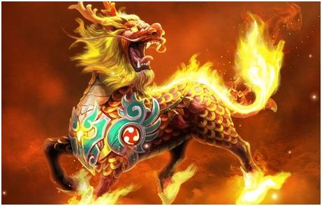 折纸王子折的火焰麒麟刀