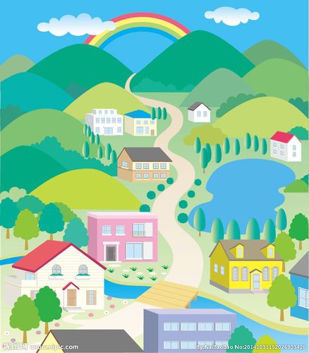 卡通风景设计图__风景漫画_动漫动画_设计图库_昵图网