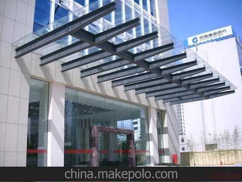 提供青岛玻璃雨棚,钢结构雨棚,钢化玻璃雨棚13730926569