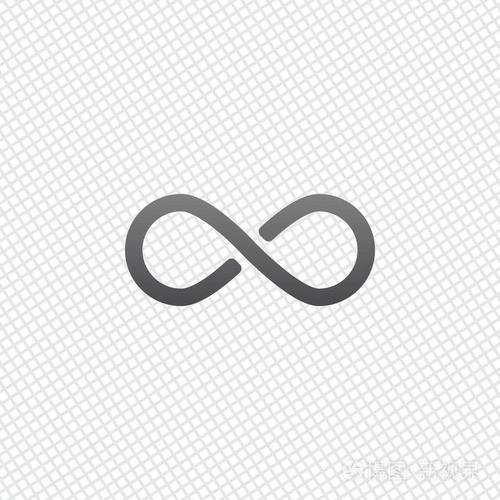 无限符号简单图标网格背景