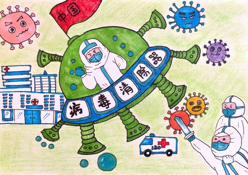 一年级张锦霏《病毒消除器》