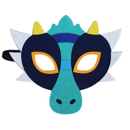 恐龙儿童节毛毡面具霸王龙剑龙三角龙独角龙幼儿园舞台表演道具feng