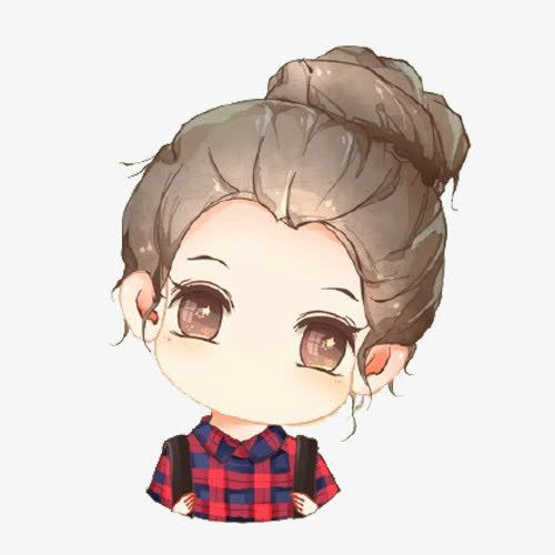 手绘/卡通 手绘元素 > 丸子头小女孩 收藏 [声明] 觅元素所有素材为