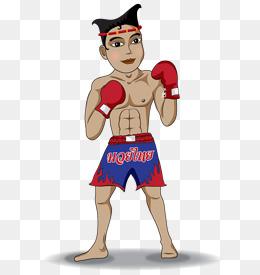 卡通拳击手