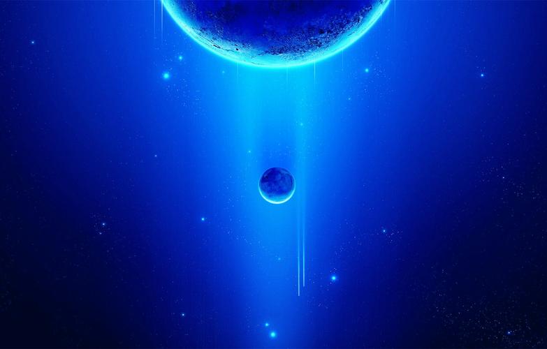 蓝色系唯美好看风光壁纸_清新的蓝色系