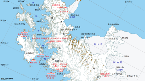 南极半岛分幅详细地图集