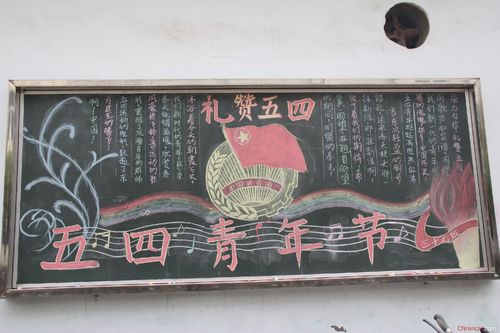 五四青年节黑板报设计图精选